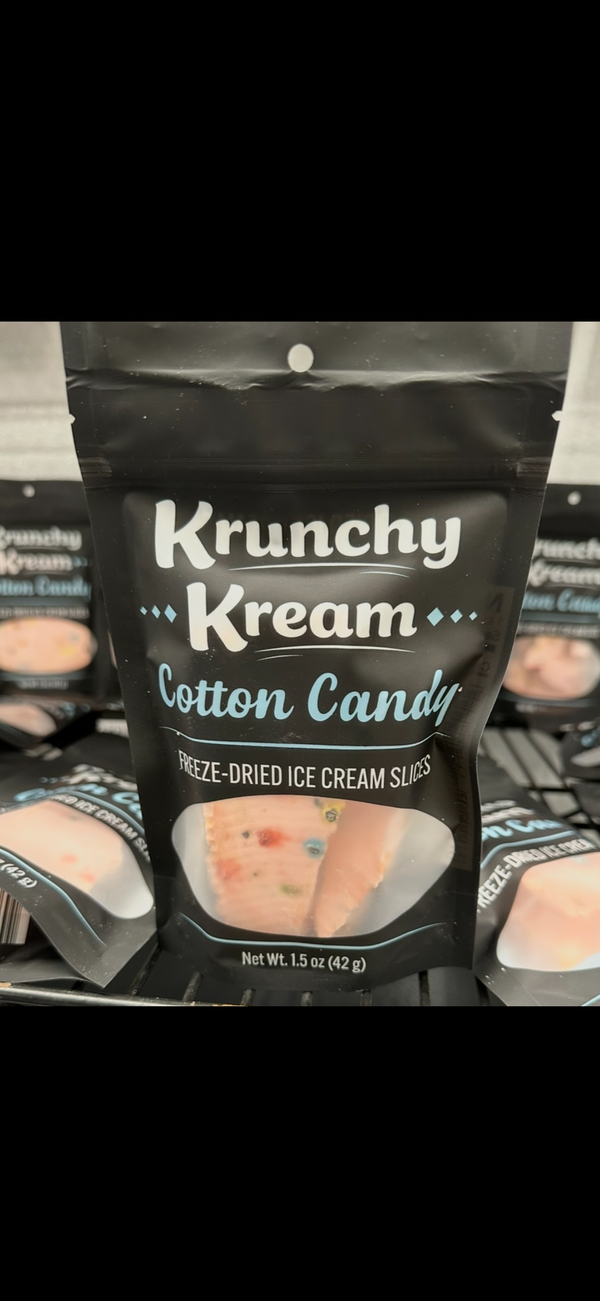 Cotton Candy Freeze-Dried Ice Cream Slices